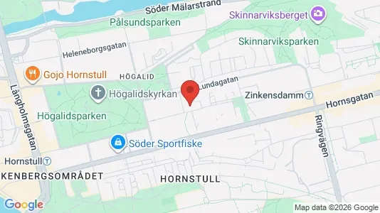 Lägenheter att hyra i Södermalm - kort over placeringen