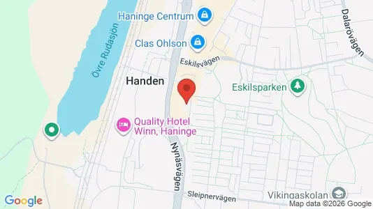Lägenheter att hyra i Haninge - kort over placeringen