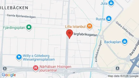 Lägenheter att hyra i Lundby - kort over placeringen