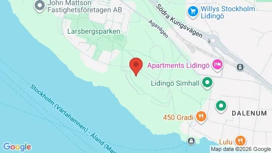 Lägenheter att hyra i Lidingö - kort over placeringen