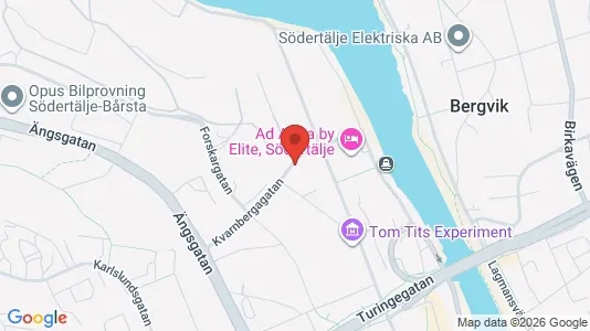 Lägenheter att hyra i Södertälje - kort over placeringen