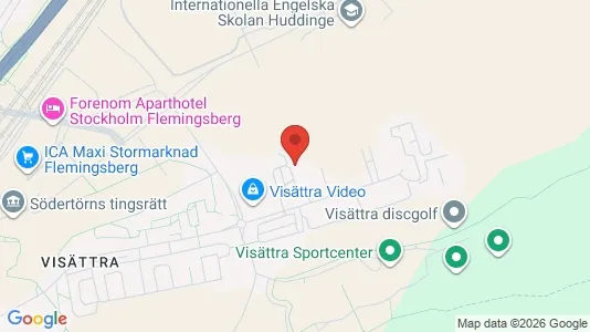 Lägenheter att hyra i Huddinge - kort over placeringen