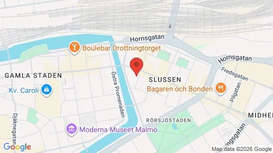 Lägenheter att hyra i Malmö Centrum - kort over placeringen