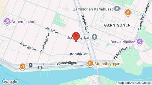 Lägenheter att hyra i Östermalm - kort over placeringen