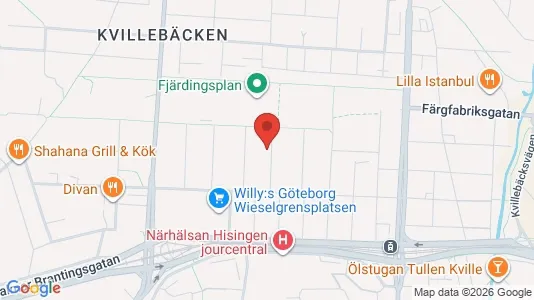 Lägenheter att hyra i Lundby - kort over placeringen