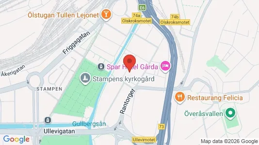 Lägenheter att hyra i Örgryte-Härlanda - kort over placeringen
