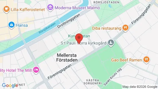 Lägenheter att hyra i Malmö Centrum - kort over placeringen
