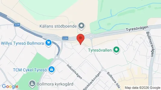 Lägenheter att hyra i Tyresö - kort over placeringen