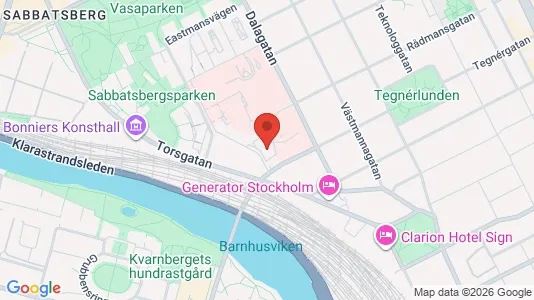 Lägenheter att hyra i Vasastan - kort over placeringen
