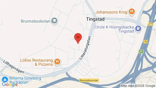 Lägenheter att hyra i Norra hisingen - kort over placeringen