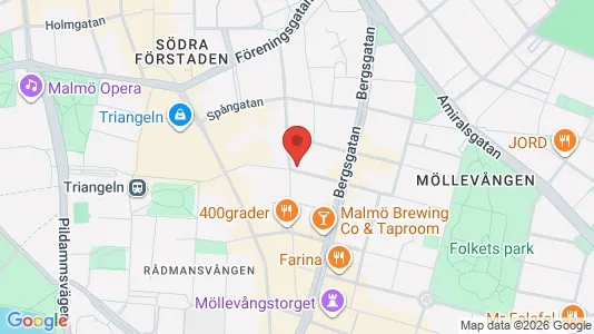 Lägenheter att hyra i Malmö Centrum - kort over placeringen