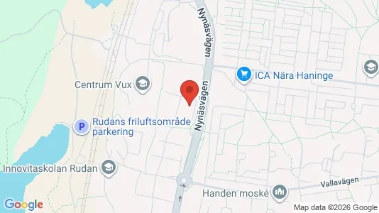 Lägenheter att hyra i Haninge - kort over placeringen