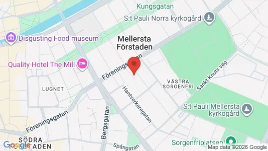 Lägenheter att hyra i Malmö Centrum - kort over placeringen