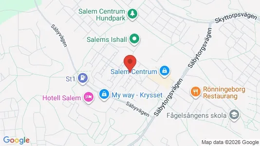 Lägenheter att hyra i Salem - kort over placeringen