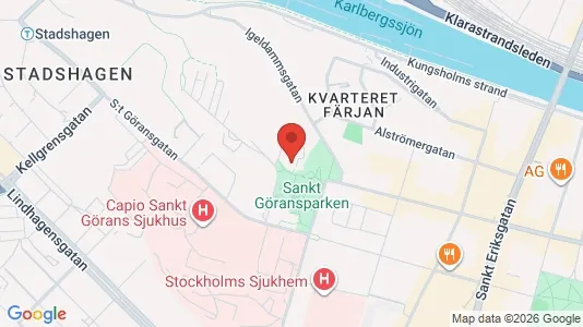 Lägenheter att hyra i Kungsholmen - kort over placeringen