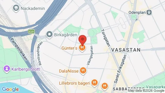 Lägenheter att hyra i Vasastan - kort over placeringen