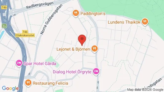 Lägenheter att hyra i Örgryte-Härlanda - kort over placeringen
