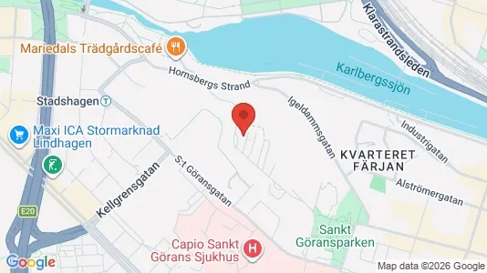 Lägenheter att hyra i Kungsholmen - kort over placeringen
