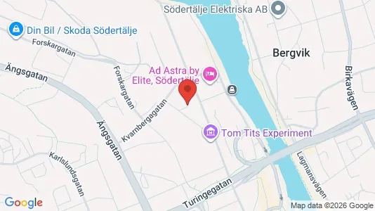 Lägenheter att hyra i Södertälje - kort over placeringen