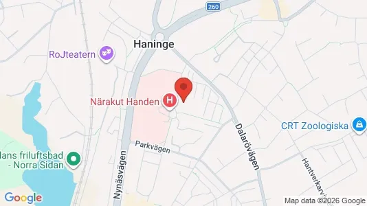 Lägenheter att hyra i Haninge - kort over placeringen