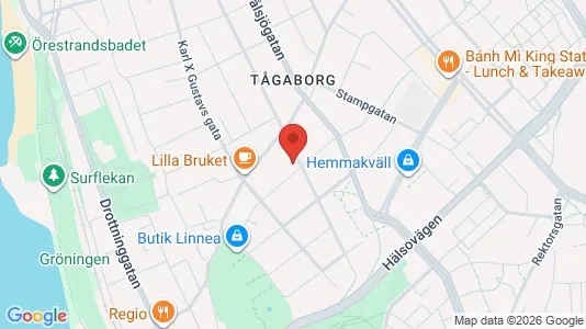 Lägenheter att hyra i Helsingborg - kort over placeringen