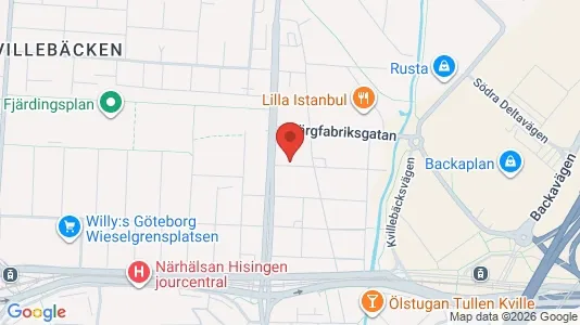 Lägenheter att hyra i Lundby - kort over placeringen
