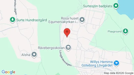Lägenheter att hyra i Angered - kort over placeringen