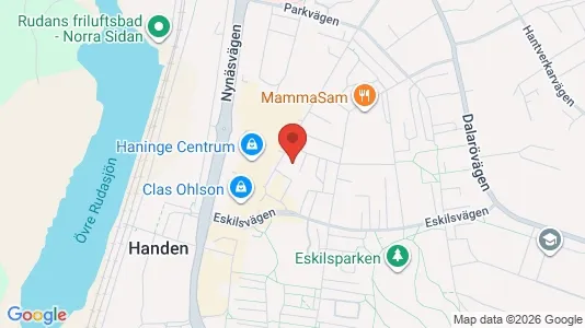 Lägenheter att hyra i Haninge - kort over placeringen