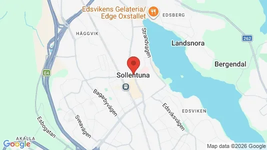 Lägenheter att hyra i Sollentuna - kort over placeringen