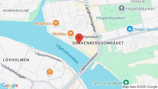 Lägenheter att hyra i Södermalm - kort over placeringen