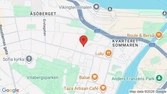 Lägenheter att hyra i Södermalm - kort over placeringen