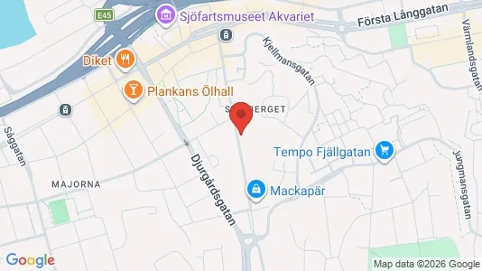 Lägenheter att hyra i Majorna-Linné - kort over placeringen