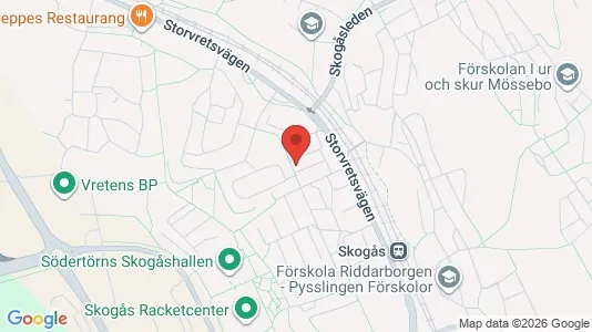Lägenheter att hyra i Huddinge - kort over placeringen