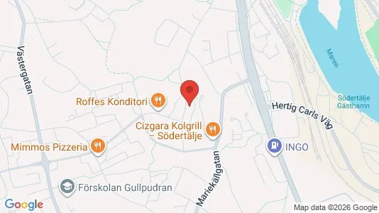 Lägenheter att hyra i Södertälje - kort over placeringen