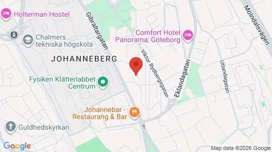 Lägenheter att hyra i Johanneberg - kort over placeringen