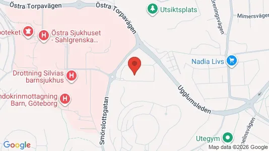 Lägenheter att hyra i Trollhättan - kort over placeringen