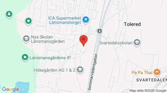 Lägenheter att hyra i Västra hisingen - kort over placeringen