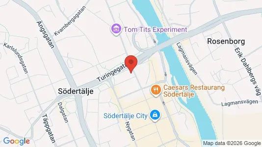 Lägenheter att hyra i Södertälje - kort over placeringen