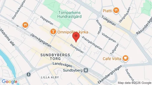 Lägenheter att hyra i Sundbyberg - kort over placeringen
