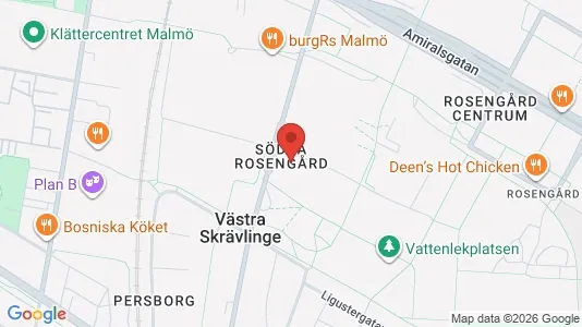 Lägenheter att hyra i Rosengård - kort over placeringen