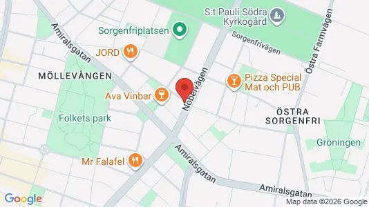 Lägenheter att hyra i Malmö Centrum - kort over placeringen