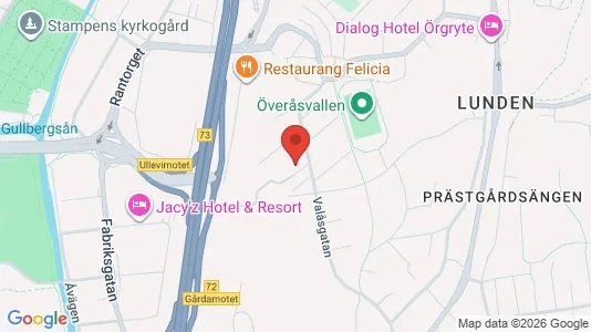 Lägenheter att hyra i Örgryte-Härlanda - kort over placeringen