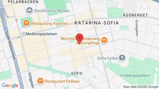 Lägenheter att hyra i Södermalm - kort over placeringen