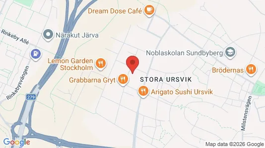 Lägenheter att hyra i Sundbyberg - kort over placeringen