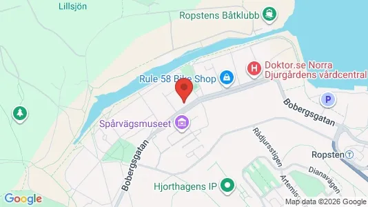 Lägenheter att hyra i Gärdet/Djurgården - kort over placeringen