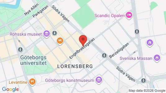 Lägenheter att hyra i Göteborg Centrum - kort over placeringen