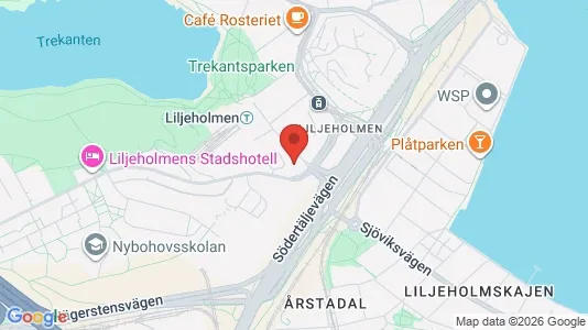 Lägenheter att hyra i Södermalm - kort over placeringen