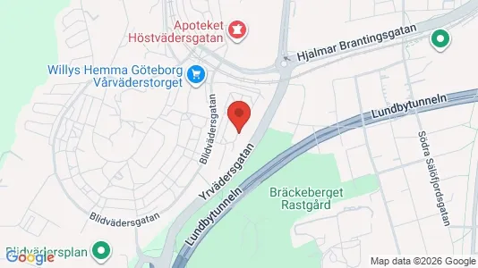 Lägenheter att hyra i Västra hisingen - kort over placeringen