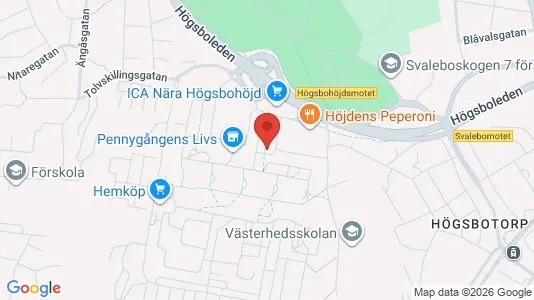 Lägenheter att hyra i Majorna-Linné - kort over placeringen
