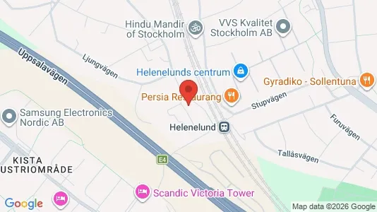 Lägenheter att hyra i Sollentuna - kort over placeringen